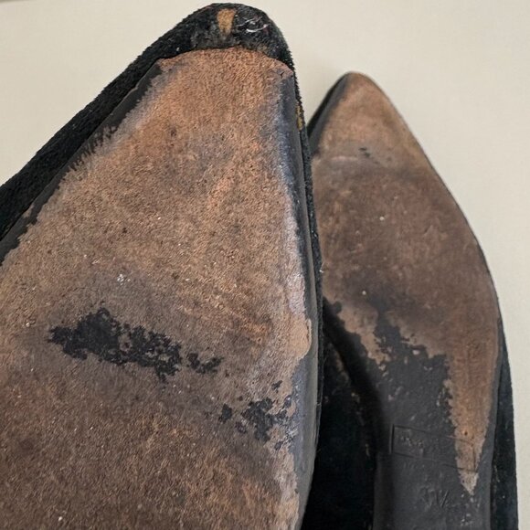 Marc Jacobs Black Velvet Ballet Flats Size 39.5 ⚫️ - Picture 4 of 6